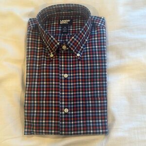 Men’s Red Button Down 15 1/2 Traditional Fit